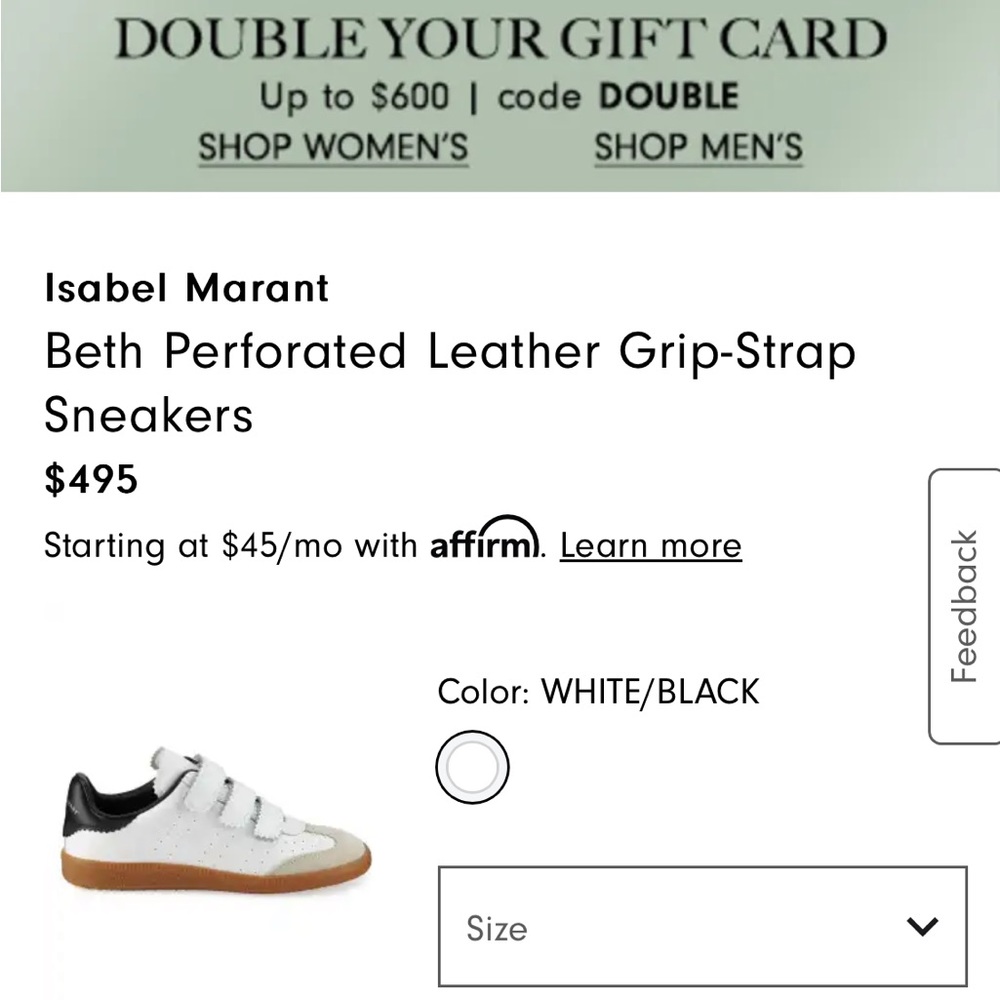 Isabel Marant Beth sneakers, size 39.